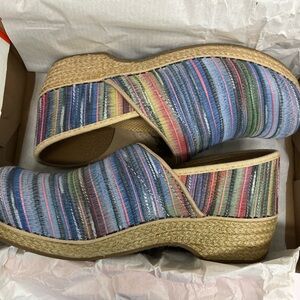 Colorful Striped Women's Shoes